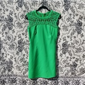 Green cocktail dress